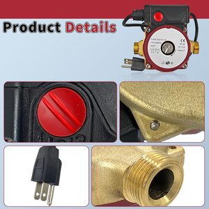 ปั๊มน้ำหมุนเวียน ZHENYUAN ขนาด 1/2 นิ้ว 115V 0.5 แรงม้า มอเตอร์เฟสเดียว สำหรับระบบทำความร้อน ใช้ในที่อยู่อาศัย - Product Image 2