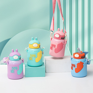 For 2023 Cartoon Bpa Free 316# Stainless Steel Vacuum <b>Flask</b> Water <b>Bottle</b> Handle Strap Thermal Insulation >24 Hours Portable - Product Image 5