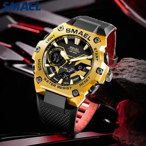 นาฬิกาข้อมือ SMAEL 8101 คุณภาพสูง นาฬิกาสปอร์ตควอตซ์ โครโนกราฟ จอแสดงผลคู่ กันน้ำ 50 เมตร นาฬิกาดิจิตอลสำหรับผู้ชาย นาฬิกาสปอร์ต - Product Image 3