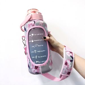 64Oz/2L Half Gallon Bottle With Storage Bpa Free Sport Water Jug Reusable Insulated Neoprene Sleeve - Product Image 5
