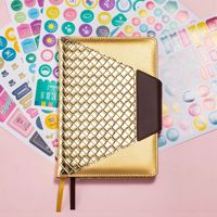 Organisateur de budget mensuel avec poches pour les factures. Carnet de suivi des dépenses A5 en tissu, 50 feuilles, journal de budget, planificateur financier