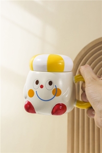 Mug à eau potable mignon de dessin animé pour la maison, cadeau d'anniversaire, 480 ml, tasses à café chaud, tasse en porcelaine, tasse à café réutilisable, mugs mignons - Product Image 6