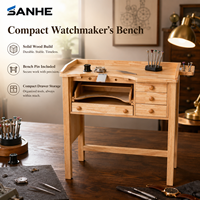 SANHE Nouvelle table de travail en bois massif avec tiroirs de rangement pratiques pour bijoux, idéale pour les bricoleurs, la maison, l'école et la menuiserie, table de défonceuse