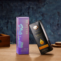 Boîte de papier cosmétique Carton de carte Taxe de shampooing Gel douche Boîte d'emballage Boîte-cadeau en papier Blanc Emballage cosmétique écologique personnalisé