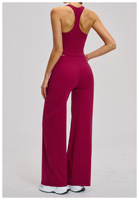 Ensemble de yoga pour femmes d'été, vêtements de sport décontractés, débardeur + soutien-gorge, nylon + élasthanne, vêtements de sport confortables, doux et respirants