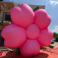 Structures Gonflables pour Festivals de Musique, Grandes Fleurs Gonflables Roses, Décorations de Scène DJ avec Fleurs Gonflables