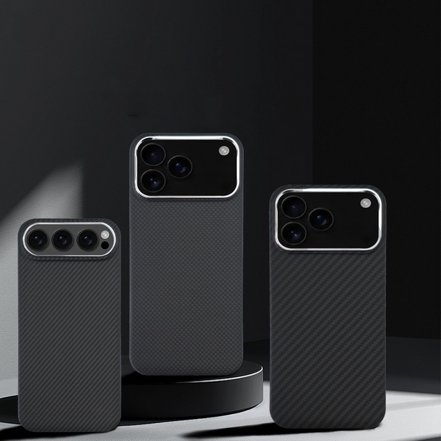 Laudtec Customize Protection Cover Slim Carbon Fiber Phone Case Aramid Fiber Magnetic Suction Case For iPhone 17 Air Pro 16 15