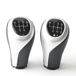 Pomo de palanca de cambios de cuero ergonómico de 5 y 6 velocidades para BMW Serie 3 F30 F31 F32 F33 F34 F35 F36 2011 2016 - Product Image 1
