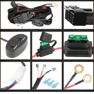 ชุดสายไฟสำหรับไฟทำงานแบบออฟโรด พร้อมสวิตช์ควบคุมสองสี ใช้ไฟ DC 12V มาตรฐาน IP65 สำหรับไฟ LED บาร์ - Product Image 5