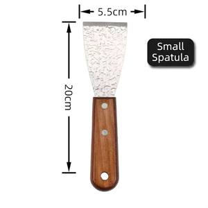 Spatule de cuisine DF30 en acier inoxydable de 26 cm avec manche en bois – Outil de cuisine durable - Product Image 5