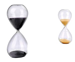 Clessidra Artigianale Ecologica Design Art Déco Timer 5/30/60 Minuti Decorazione Creativa Personalizzata in Vetro e Sabbia Regalo - Product Image 3