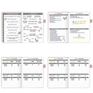 Libro de presupuesto de tamaño A5 personalizado, organizador de planificador de presupuesto sin fecha con calendarios, hojas de gastos, rastreadores de ahorro - Product Image 4