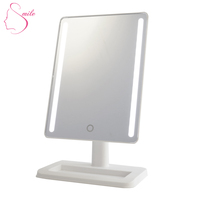 Meilleur coiffeuse professionnelle en gros pour table de maquillage carrée pour rangement de bureau avec miroir portable