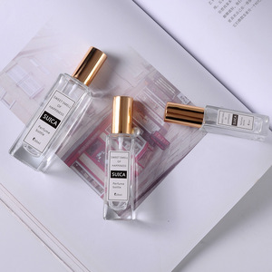 Square Glass Perfume Bottle Roll On Bottle Fine Mist Spray Bottle Cosmetic <b>Travel</b> Refillable <b>Container</b> Multi Capacity Portable - Product Image 3