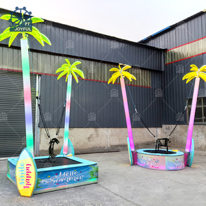 Joyful LED Lit Palm Tree Bungee Trampoline CE Certified <strong>Customized</strong> Color Kids Swing Ride Amusement Park Outdoor Indoor Play Fun - Product Image 3