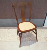 Chaise de salle à manger rétro en bois massif de style Windsor pour café, salon de thé, bistro commercial, mobilier de restauration