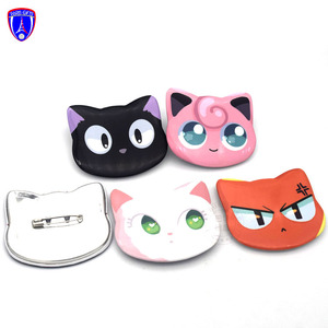 <span class=keywords><strong>Botones</strong></span> de Solapa Personalizados de 58 mm con Forma de Gato, Corazón y Estrella, con Pin de Seguridad - Product Image 1