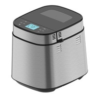 Máquina para hacer pan eléctrica automática de 2.5LB con ventana de visualización 25 programas para máquina de pan casera