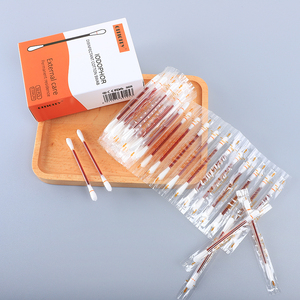 100% yeni ve en kaliteli tek kullanımlık iodoliquid sıvı dolu çubukla tıbbi 60 adet iodocotton pamuk swablar - Product Image 5