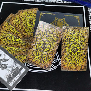 Jeu de cartes Oracle en plastique 78 cartes <span class=keywords><strong>Tarot</strong></span> Douze Palais, dorure originale, avec guide, jeu de société personnalisé - Product Image 6