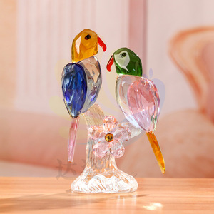 Adorno de Cristal con Figura de Pájaro Colorido, Decoración para el Hogar, Regalo - Product Image 3