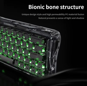 Clavier mécanique à commutateurs magnétiques GravaStar V60, boîtier transparent, rétroéclairage RVB, clavier de jeu indépendant avec circuit intégré - Product Image 3
