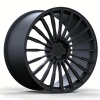 Rines Forjados de Aleación de Aluminio con Recubrimiento Negro Multirradio ET45 5x130, Nuevos para Autos de 22 Pulgadas