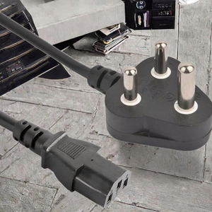 Enchufe Eléctrico de Calidad Garantizada de Sudáfrica con Cable de Alimentación de 3 Metros y 3 Pines para Electrodomésticos CN IEC - Product Image 3