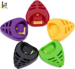 2023 nouvel article instruments de musique <span class=keywords><strong>plastique</strong></span> en forme de coeur coloré facile à coller guitare médiator étui accessoire à vendre - Product Image 5