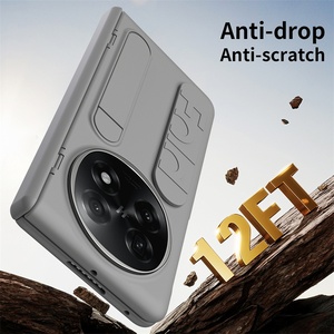 Bản lề đàn hồi dây đeo cổ tay đứng 360 bảo vệ đầy đủ Armor trường hợp đối với Oppo tìm thấy N5 với Tempered Glass chống sốc Gấp bìa - Product Image 4