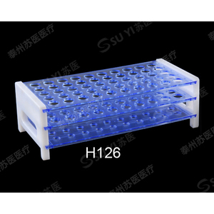 ชั้นวางหลอดทดลองซูยี่ ขนาด 13 มม. 16 มม. 18 มม. วัสดุ PP ทนสารเคมี สำหรับใช้ในห้องปฏิบัติการ - Product Image 1