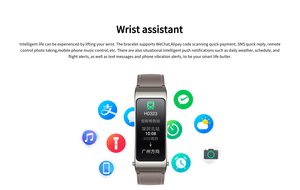Huawei talkband B7 Chất lượng cao tai nghe, đồng hồ thông minh với AMOLED hiển thị cho tập thể dục theo dõi - Product Image 6