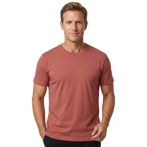 Camiseta de Bambú 100% para Hombre, Transpirable, Ecológica, con Logotipo Personalizado, Fabricante OEM, Venta al Por Mayor, Exportación - Product Image 1