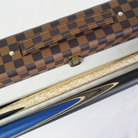 Queue de billard 3/4 articulée personnalisée faite à la main de haute qualité tête 9-10mm queue en bois massif d'ébène avec étui pour queue de billard