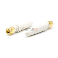Mini antenne Wi-Fi 2,4 GHz courte en caoutchouc, coudée à 90 degrés, avec connecteur SMA plaqué or pour passerelle industrielle IoT DTU