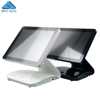 Couverture brillante blanc mode POS 15 pouces tout en un système de caisse Windows