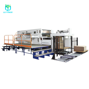 LLY PACK Automatic Paper Cardboard Flatbed Die Cutting Machine With Stripping Section