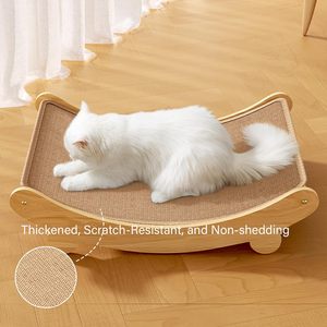 Auf Lager: Sisal-Katzenbett vom Hersteller, Gemütliche Haustierhängematte, Abnehmbares Waschbares Kratzpad-Zubehör, Katzenspielzeug, Katzenkratzbaum - Product Image 6