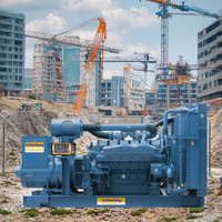 Grupo Electrógeno Diésel de Bastidor Abierto Mitsubishi SME S16R-PTAA2-C de 2200 kVA, 50 Hz, 24 V CC, Arranque Eléctrico, Cubierta Insonorizada