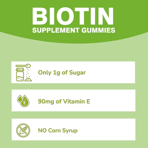 Hot Selling 5000MCG High Poency Biotin Gummies Cherry Flavor <b>Supplement</b> for Glowing Skin Stronger Nails and Thicker Hair - Product Image 4