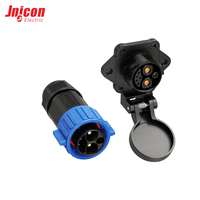 Connecteur étanche M23 2+1+3 broches mâle/femelle à montage sur panneau, 15A 300V 5A 60V IP67, avec système Push Lock
