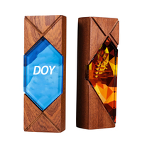 Copa de Premios con Base de Madera Sólida, Grabado Láser Personalizado al por Mayor, Trofeo de Madera y Cristal K9 para Ceremonias y Eventos