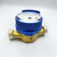 Russia Type 360 Rotary Counter Single Jet Dry Type Vane Wheel Cold Water Meter 1/2" Brass