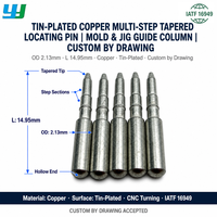 Goupille de positionnement conique à niveaux multiples en cuivre, axe de guidage, colonne de positionnement de fin de course pour moule et fixation