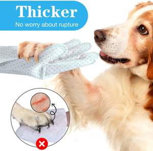 Lingettes humides pour animaux de compagnie, gants de nettoyage pour animaux, lingettes humides pour le nettoyage quotidien des chats et des chiens, gants non tissés - Product Image 1
