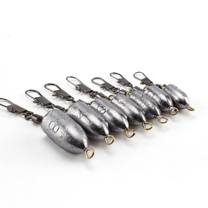 Plomada de pesca Aohu con forma de bala de 15g con anzuelo explosivo para pesca en el mar y surfcasting - Product Image 3