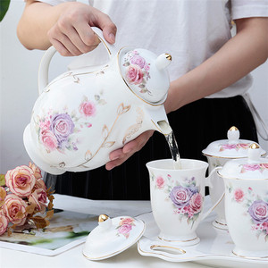 ชุดถ้วยกาแฟเซรามิกทนทานสำหรับร้านอาหาร,ดีไซน์ยอดนิยมเป็นมิตรกับสิ่งแวดล้อมลายดอกไม้ที่แตกต่างกัน - Product Image 1