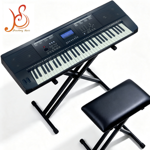 <span class=keywords><strong>Clavier</strong></span> de piano électronique HUASHENG 61 touches avec réponse tactile, écran LCD, 300 timbres, <span class=keywords><strong>USB</strong></span> <span class=keywords><strong>MIDI</strong></span>, pour l'enseignement à domicile - Product Image 2