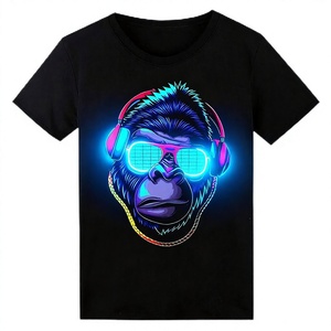 เสื้อยืดผ้าฝ้ายพิมพ์ลายกราฟิกสำหรับผู้ชาย คอกลม แขนสั้น ทรงหลวม สไตล์สตรีทแวร์ - Product Image 4