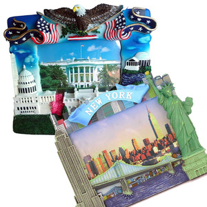 Tùy chỉnh thực hiện lưu niệm bãi biển phong cảnh Laser khắc MDF hình ảnh khung gỗ Epoxy mật độ ban pha lê Khung ảnh 4*6 - Product Image 3